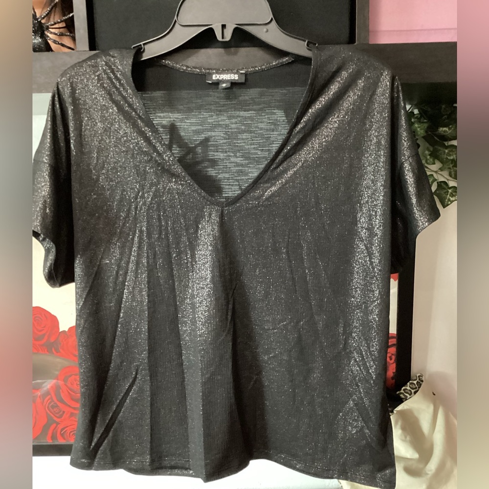 Express sheer top M
